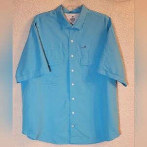 MEN'S AQUA IZOD SALTWATER Hybrid Shirt SIZE 2XLT